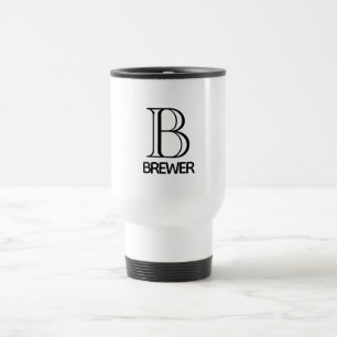 Monogramm Reise/Tasse des Pendelverkehrs Reisebecher