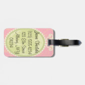 Monogramm-Reise-Umbau Gepäckanhänger (Rückseite horizontal)