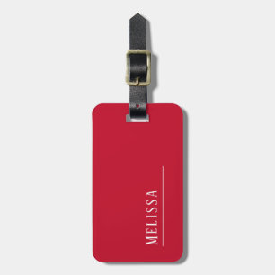 Monogramm Reisen, Kirschrot Gepäckanhänger