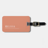 Monogramm-Reisen, rot Gepäckanhänger (Vorderseite horizontal)