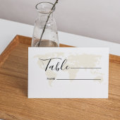 Monogramm Reiseziel thematische Hochzeit Platzkarte