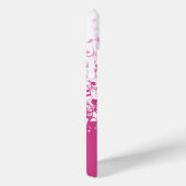 Monogramm Rennen Musiknoten Fuchsia Pink Case-Mate iPhone Hülle (Rückseite / Rechts)