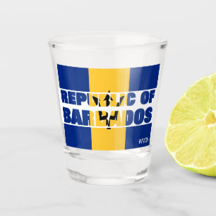 Monogramm Republik Barbados Schnapsglas