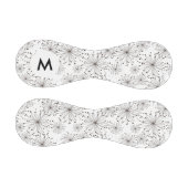 Monogramm Retro-Blumenhintergrund Baseball (Paneele)