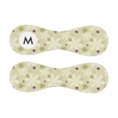 Monogramm Retro-Blumenhintergrund Baseball (Paneele)