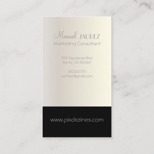 Monogramm-Retro-Farben Visitenkarte (Rückseite)