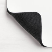 Monogramm Retro Minimal Weiß Elfenbein Mousepad (Ecke)