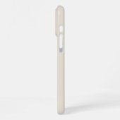 Monogramm Retro-Streifen iPhone Hülle (Linke Seite)