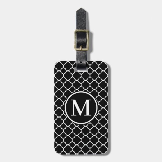 Monogramm RF Klassischer Serienstecker Gepäckanhänger (Vorderseite vertikal)