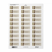 Monogramm Ribbon und Burlap Brown (Vorne)