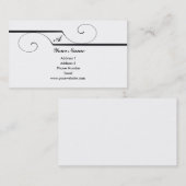 Monogramm-Rolle-Visitenkarten Visitenkarte (Vorne/Hinten)