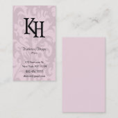 Monogramm-Rollen Telefonnummerkarte (Vorne/Hinten)