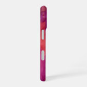Monogramm rosa abstrakter Mustername iPhone 16 Hülle (Rechte Seite)