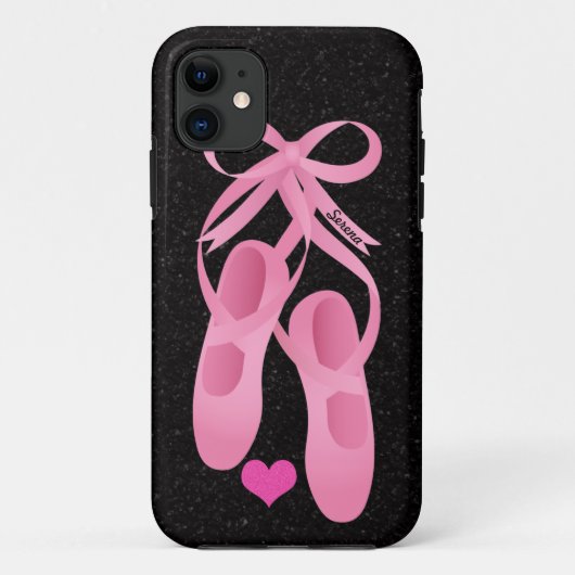 Monogramm-rosa Ballett iPhone 5 Hüllen (Rückseite)