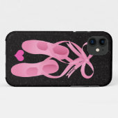 Monogramm-rosa Ballett iPhone 5 Hüllen (Rückseite (Horizontal))