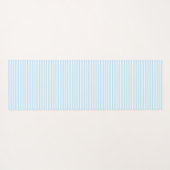 Monogramm Rosa Blau Streifen Preppy Yogamatte (Rückseite (Horizontal))
