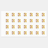 Monogramm rosa Blumenbezeichnung Eisen auf Bekleid Etiketten (Blatt)