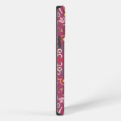 Monogramm Rosa & Bunt iPhone Hülle (Rechte Seite)