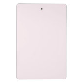Monogramm Rosa Gold Modern Minimalistisch Mini Klemmbrett (Rückseite)