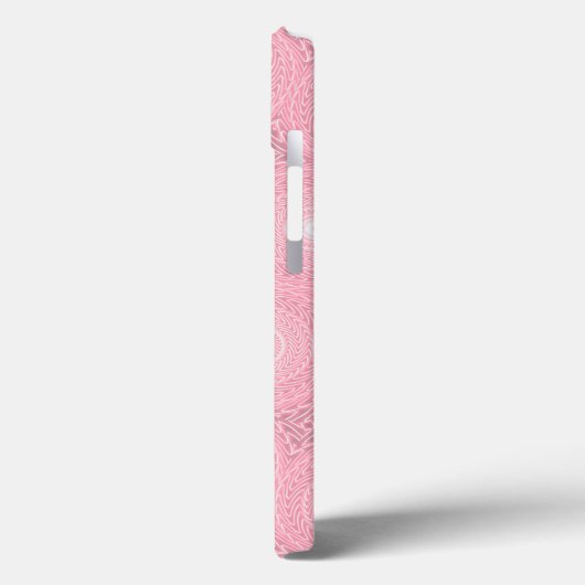 Monogramm rosa Kreise Muster Case-Mate iPhone cas Hülle (Rückseite / Links)