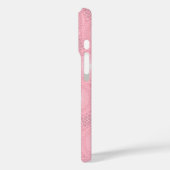 Monogramm-Rosa-Kreismuster Case-Mate iPhone Hülle (Rückseite / Links)