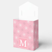 Monogramm-Rosa-Kreismuster Geschenkschachtel (Geöffnet)