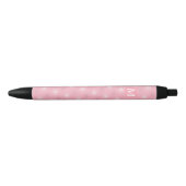 Monogramm-Rosa-Kreismuster Kugelschreiber (Vorderseite)
