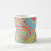 Monogramm Rosa Marmor Kaffeetasse (Mittel)