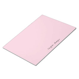 Monogramm Rosa | Moderne Minimalistische Weibchen Notizblock