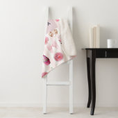 Monogramm Rosa Retro Disco Ball Coquette Sherpadecke (Beispiel)