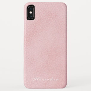 Monogramm-rosa Rosen-GoldImitat-Leder Case-Mate iPhone Hülle
