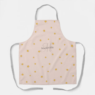 Monogramm Rosa-Stars - Multimedia-Schürze Schürze