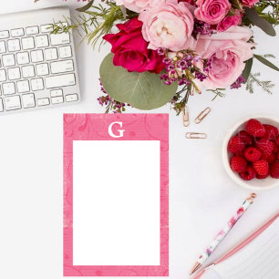 Monogramm rosa Stationär Briefpapier