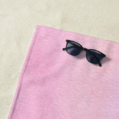Monogramm Rosa Strandtuch (Beispiel)