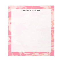 Monogramm Rosa und Pfirsich-Tarnmuster