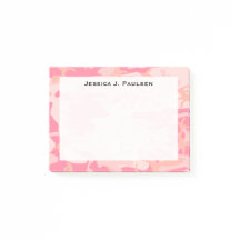 Monogramm Rosa und Pfirsich-Tarnmuster