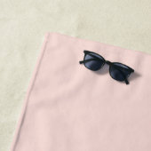 Monogramm Rosa und Weiß Strandtuch (Beispiel)