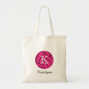 Monogramm-rosa Volleyball-Taschen-Tasche Tragetasche