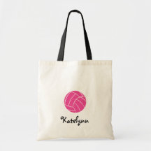 Monogramm-rosa Volleyball-Taschen-Tasche