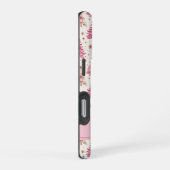 Monogramm Rosa Weihnachtsbaum-Handyhülle iPhone Hülle (Rechte Seite)