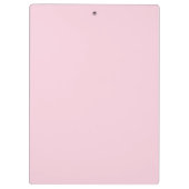 Monogramm Rosé | Modern Minimalistisch Weiblich Klemmbrett (Rückseite)