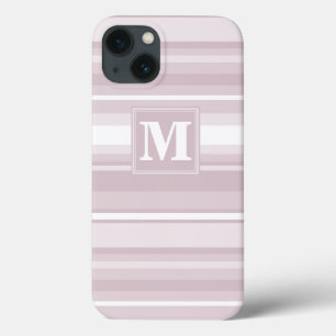 Monogramm-Rose-Quartz-Streifen Case-Mate iPhone-Hü iPhone Hülle