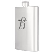 Monogramm rostfreier Stahlkolben für Männer Flachmann (Links)