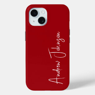 Monogramm Rot Case-Mate iPhone Hülle