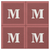 Monogramm rot stoff (Nahaufnahme)