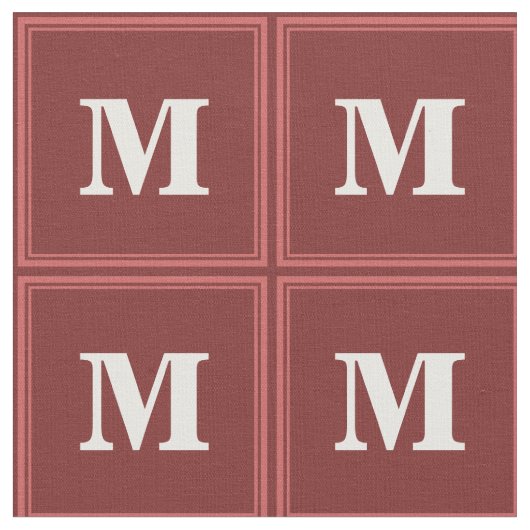 Monogramm rot stoff (Nahaufnahme)