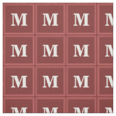Monogramm rot stoff (Muster)