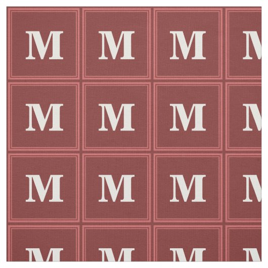 Monogramm rot stoff (Muster)