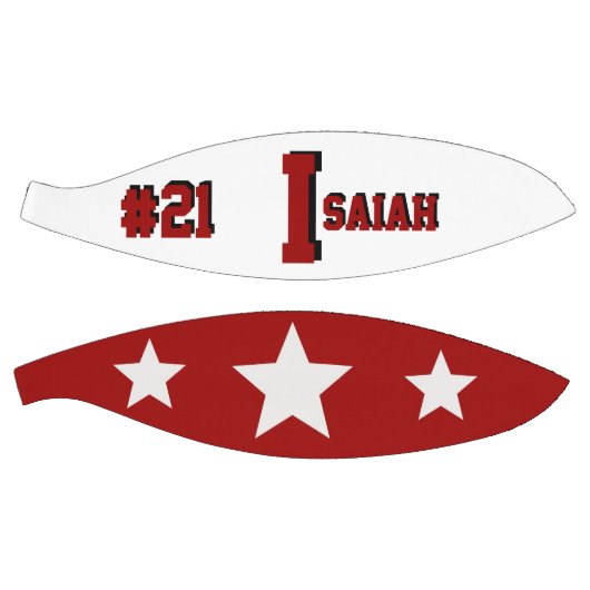 Monogramm Rot und Creme Basketball (Panele)