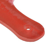 Monogramm Rot und Rosa Aquarellfarben Schneidebrett (Ecke)